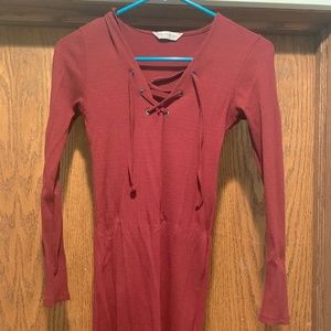 Miss Selfridge Long sleeve Body con dress